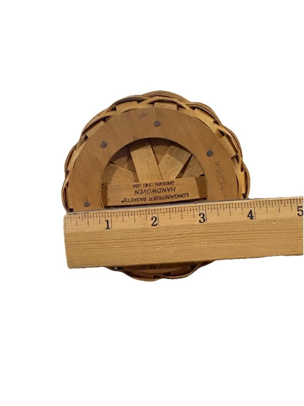 Longaberger Vtg Hostess Appreciation Basket 2003 W/Green Pin Cushion Lid & Liner - Picture 3 of 5